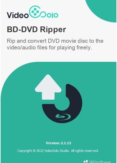 VideoSolo BD-DVD Ripper 2.1.52 Crack + License Key Latest 2024